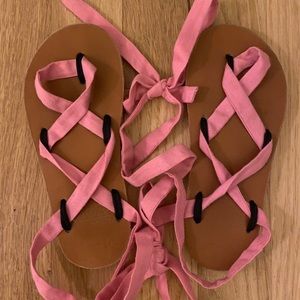 Sseko Custom little girls ribbon sandals 9-10